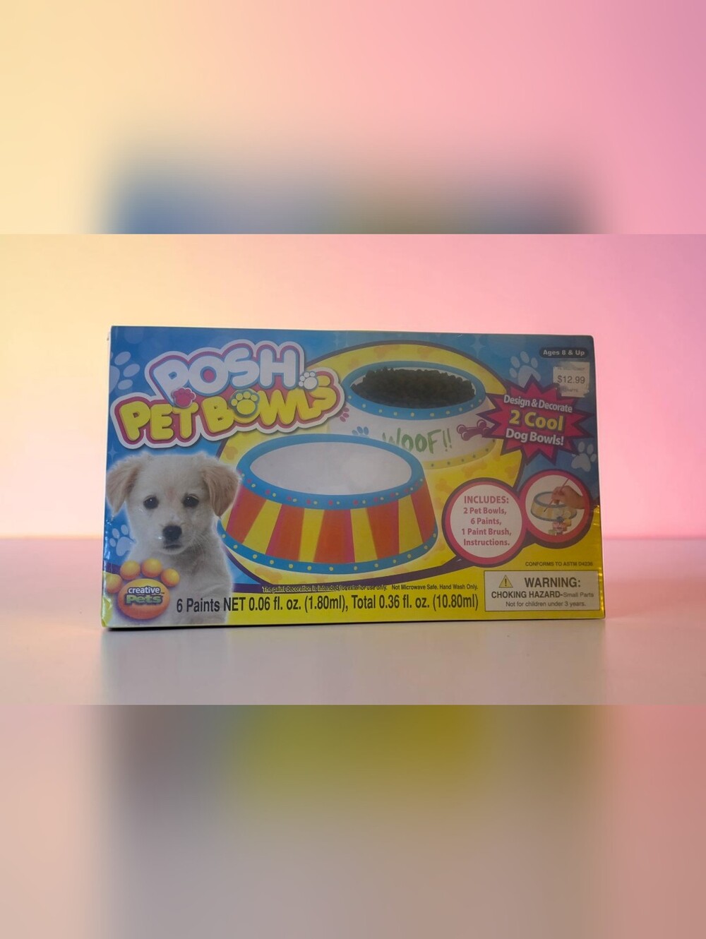 Posh Pet Bowls Decorative Dog Bowl Painting Kit